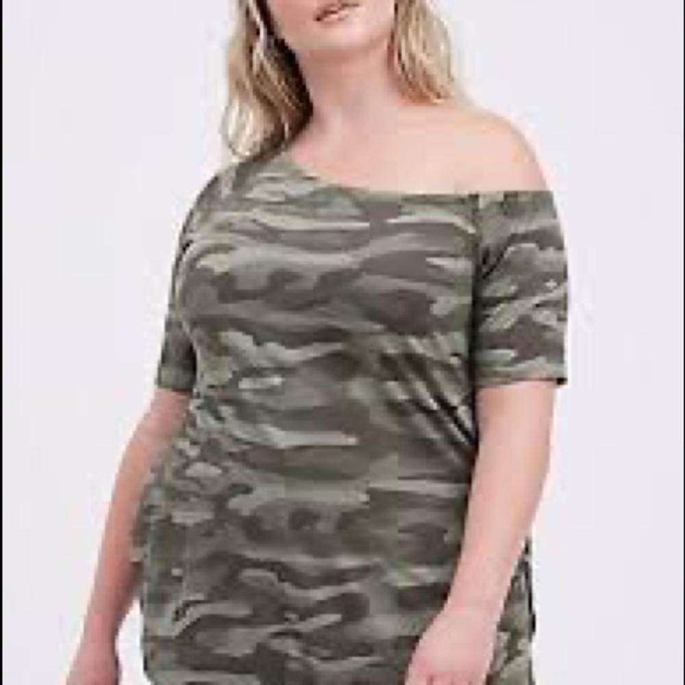 Torrid Camo Off The Shoulder